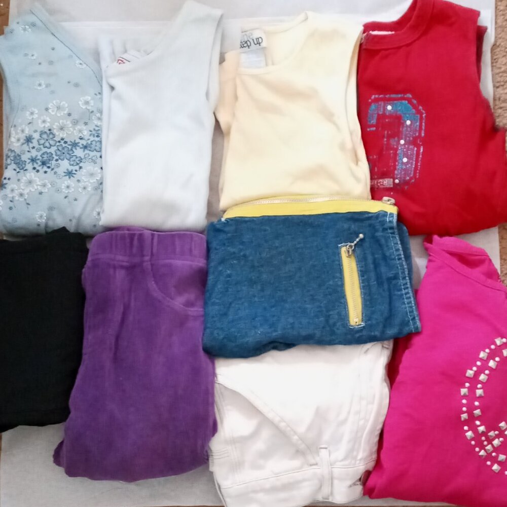 Lot Girls Clothes Size 7/8/Pants/Shirt/Tank/Kids Clothing/Children's Clothing